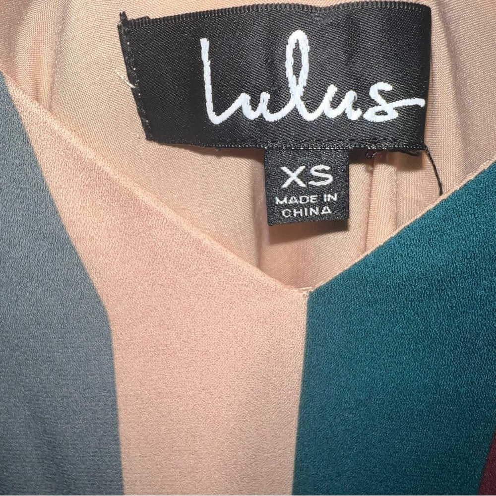 Lulu's Erina Mauve Multi Stripe Midi Slip Dress - image 3